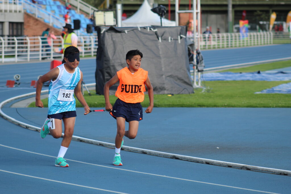 Competencia de Para atletismo de personas con discapacidad visual.