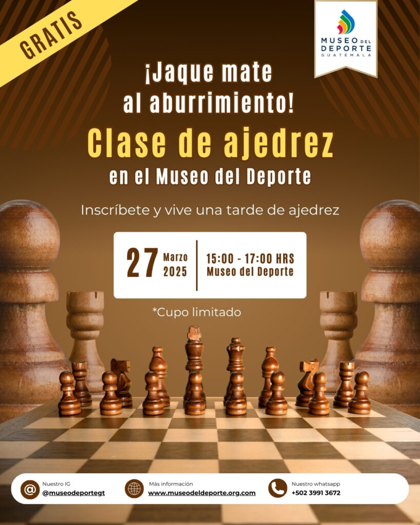 Inscríbete y vive una tarde de Ajedrez en el Museo del Deporte