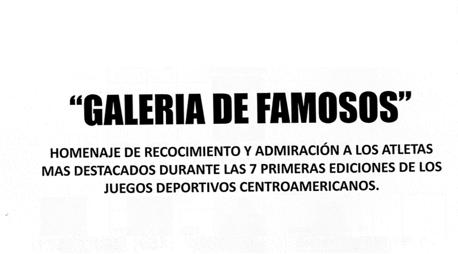 Galería de Famosos atletas Guatemaltecos