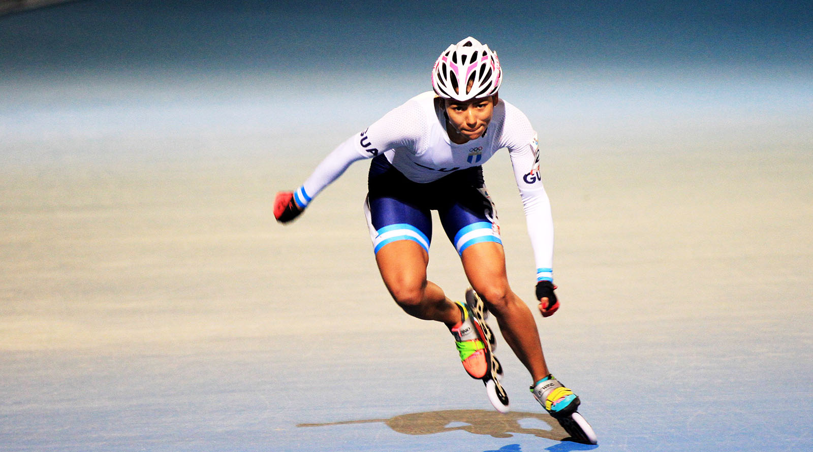 Primera jornada patinaje en Santa Marta 2017 Dalia Soberanis, cuarta en la final directa 300 metros contrarreloj en el Patinodromo del Parque Deportivo Bolivariano.