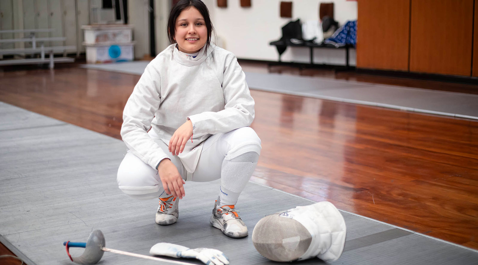 Aurora Barrera, La esgrimista guatemalteca