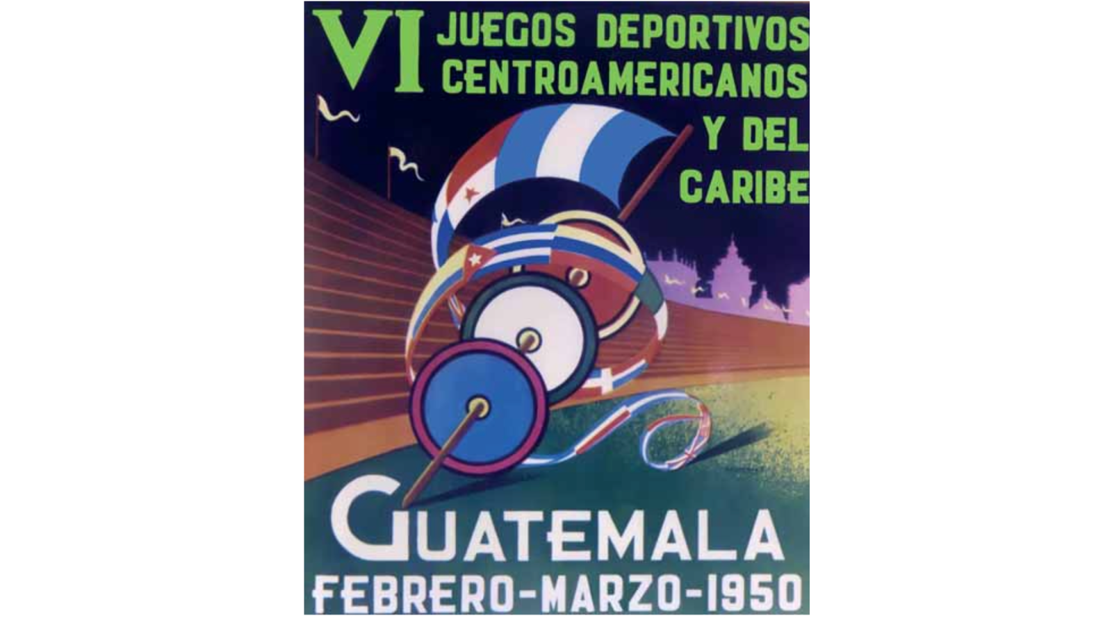 Guatemala sede de Juegos Centroamericanos y del Caribe 1950